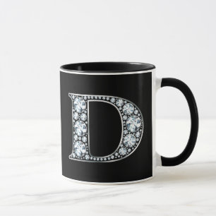 Caneca Monograma D Faux Diamond