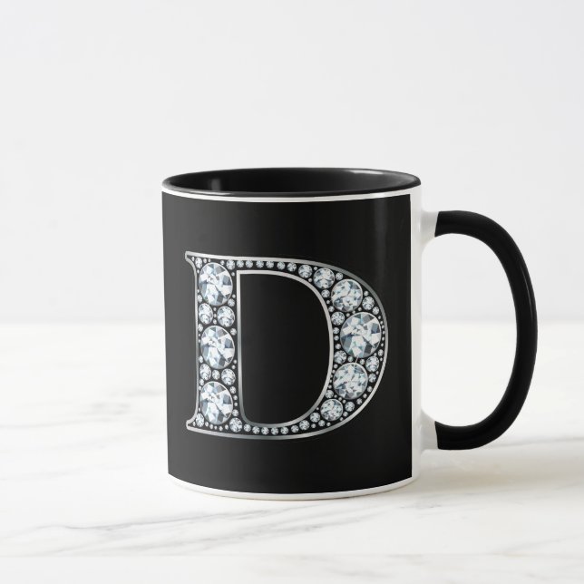 Caneca Monograma D Faux Diamond (Direita)
