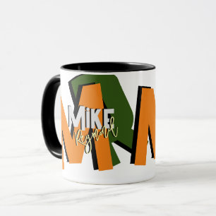 Caneca Monograma Destacado Superdimensionado