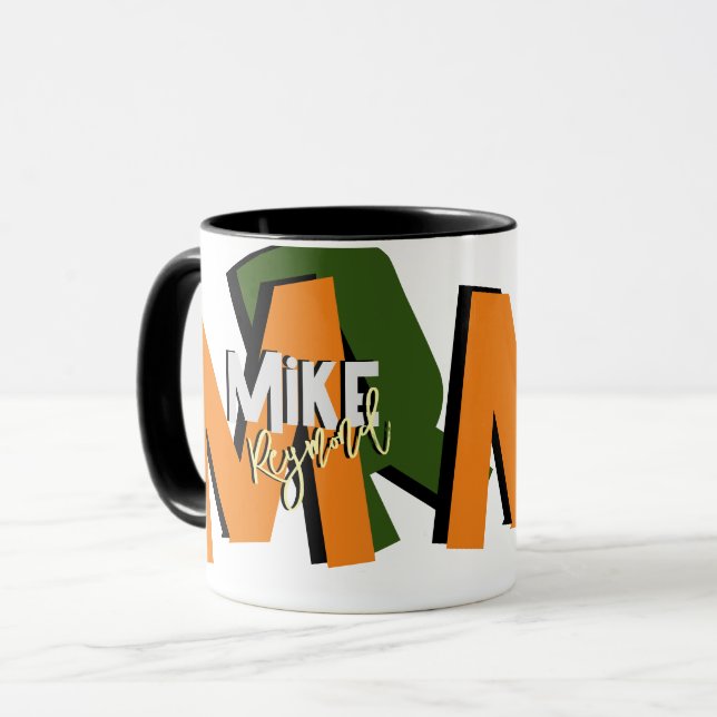 Caneca Monograma Destacado Superdimensionado (Frente Esquerda)