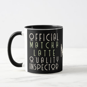 Caneca Monograma divertido entusiasta de Matcha Latte pre