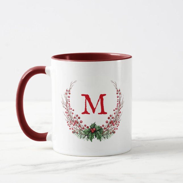Caneca Monograma Feliz de Natal  (Esquerda)