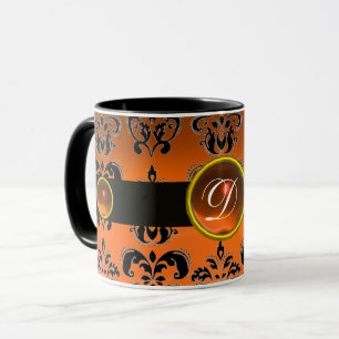 CANECA MONOGRAMA GEMSTONE DE LARANJA NEGRA