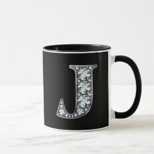 Caneca Monograma J Faux Diamond