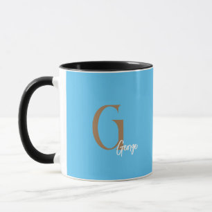 CANECA MONOGRAMA MÍNIMA MUG PERSONALIZADO NOME SIMPLES MO