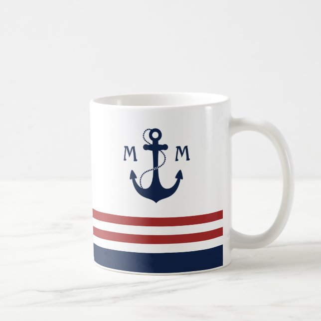 Caneca Monograma náutico (Direita)