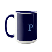 Monograma P Marinho Blue Combo Mug