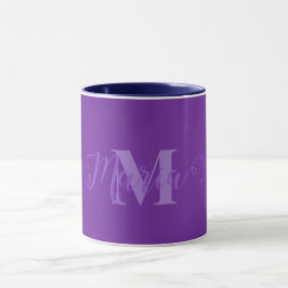 Caneca Monograma Personalizado Combo Púrpura