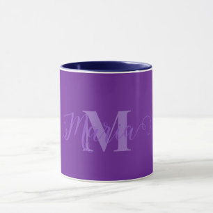 Caneca Monograma Personalizado Combo Púrpura