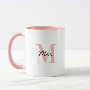 Caneca Monograma personalizado e nome bold Mug colorido