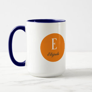 Caneca Monograma personalizado e nome inicial