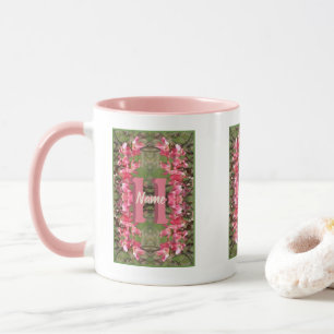 Caneca Monograma Personalizado Seu Nome Inicial Arte de D