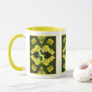 Caneca Monograma Personalizado Seu Nome Inicial Arte de G