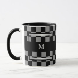Caneca Monograma Preto Verificado