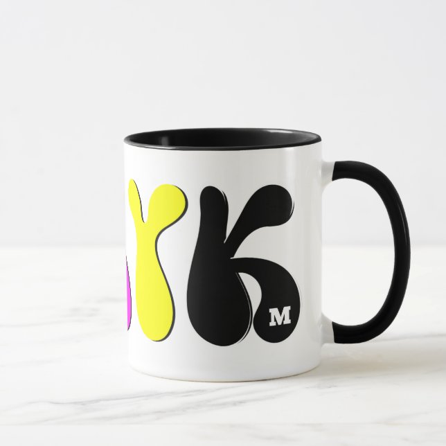 Caneca Monograma Retroativo Funky CMYK (Direita)