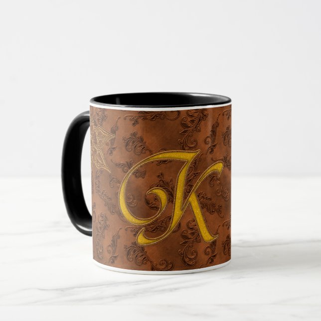 Caneca Monograma Vintage K (Frente Esquerda)