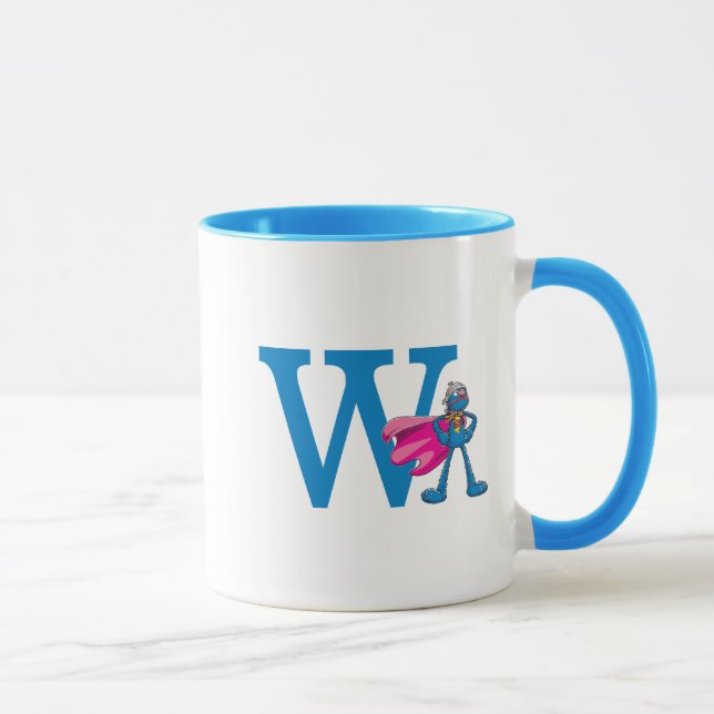 Caneca Monograma W Super Grover (Direita)