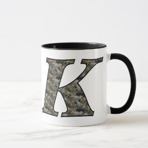 Caneca Monogramas K Hydrangea Floral