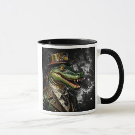 Caneca Monsieur crocodile venu du cosmos.
