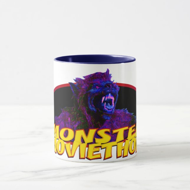 Caneca Monster Moviethon Werewolf Frenzy (Centro)