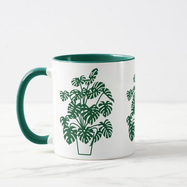 Caneca MONSTERA num pote (Esquerda)