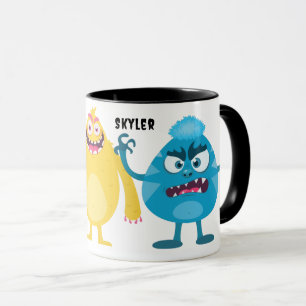 Caneca Monstrinhos Fofos Com Nome