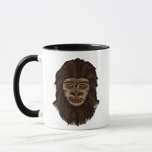 Caneca Monstro Criptid Ape Pavial Sasquatfoot (Esquerda)