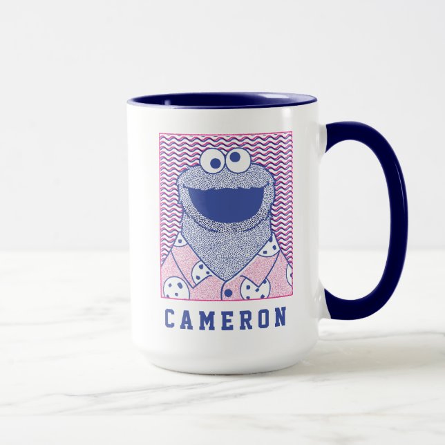 Caneca Monstro de cookies | Botão Abaixar Camisa De Cooki (Direita)