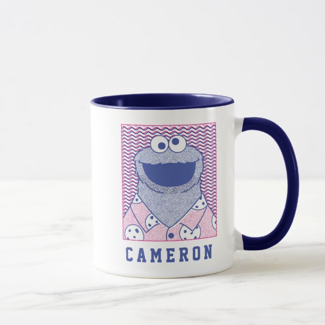 Caneca Monstro de cookies | Botão Abaixar Camisa De Cooki (Direita)