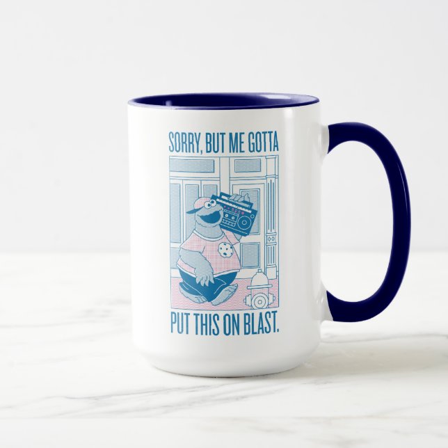 Caneca Monstro de cookies | Desculpe, Mas Tenho Que (Direita)