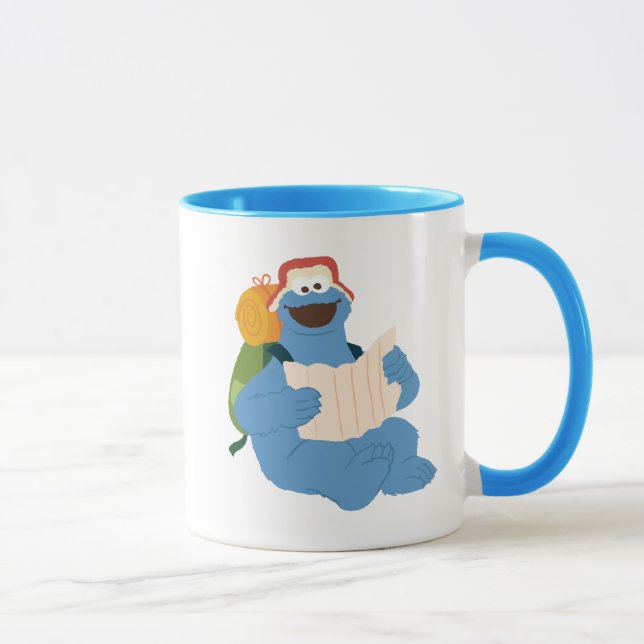 Caneca Monstro De Cookies Lendo Um Mapa (Direita)