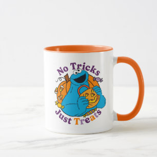 Caneca Monstro de cookies   Sem Truques Apenas Tratamento