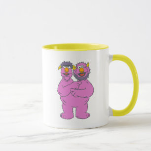 Caneca Monstro de Duas Cabeças da Rua Sésamo