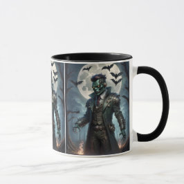 Caneca Monstro de Halloween Steampunk Frankenstein