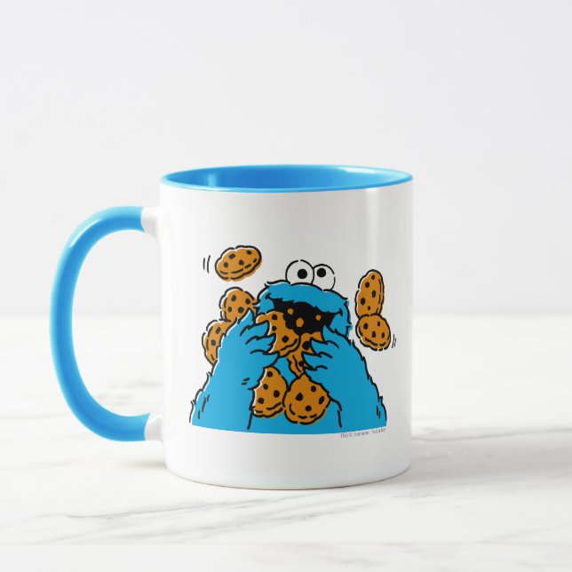 Caneca Monstro dos Biscoitos Comendo Todos os Biscoitos (Esquerda)