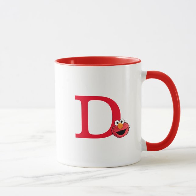 Caneca Monstro no final desta história | Monograma Elmo D (Direita)