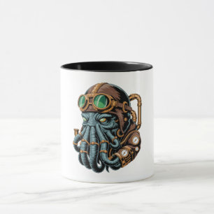 Caneca monstro Steampunk Cthulhu