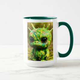 Caneca Monstro Verde - Impressão Cachorro Assustador