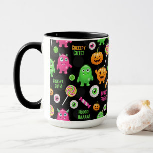 Caneca Monstros "Cachorros" e Diversão do Halloween