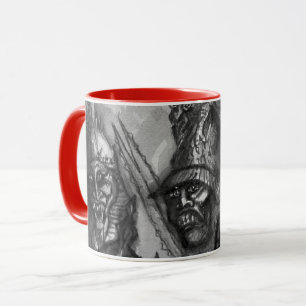 Caneca MONSTROS DE CASADA - GUERRA ORC Vermelho branco pr