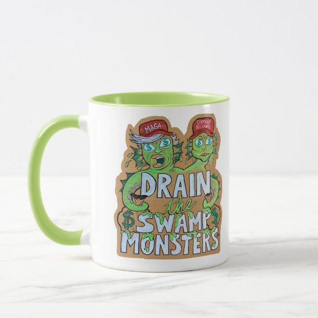 Caneca Monstros Drenar o Pântano (Esquerda)