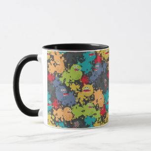 Caneca Monstros engraçados fofos