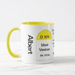 Caneca Mont Ventoux, marca de estrada francesa, bicicleta