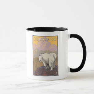 Caneca Montanha branca GoatColorado