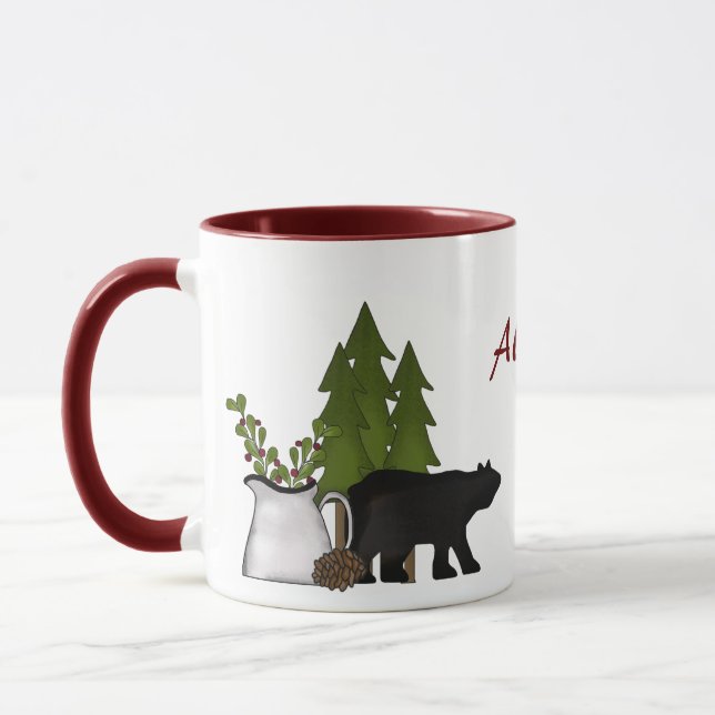 Caneca Montanha russa personalizada do Urso do País (Esquerda)