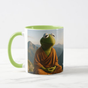 Caneca Montanhas de Sapo Monge Fantasia Fofa