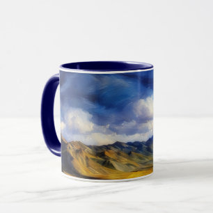 Caneca Montanhas em Utah Landscape Art Mug