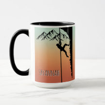 Montanhista Rock Climbing Personalizado