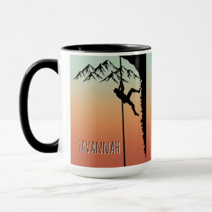 Caneca Montanhista Rock Climbing Personalizado