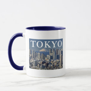 Caneca Monte Fuji   Paisagem do Distrito de Shinjuku Tóqu
